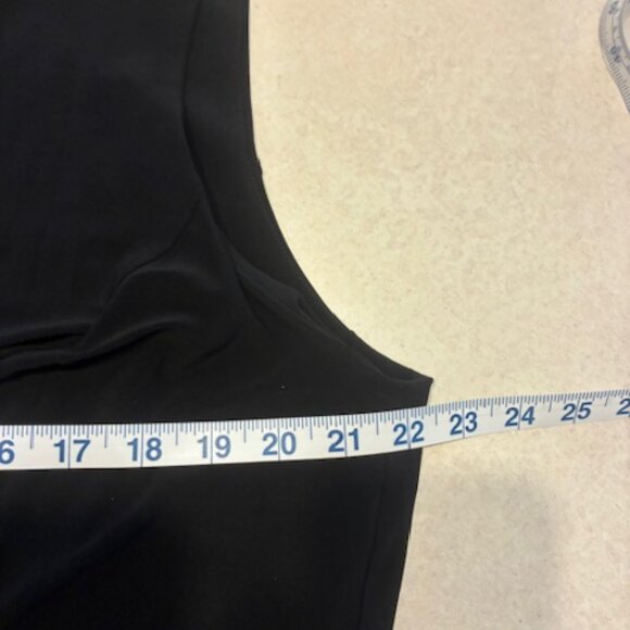 Danny & Nicole Women's Black Fit Flare Sleeveless Knee length Knit Dress Sz 18W - Picture 9 of 11